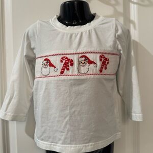 Ann + Reeves Boutique Smocked Santa Top